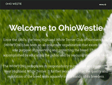 Tablet Screenshot of ohiowestie.com